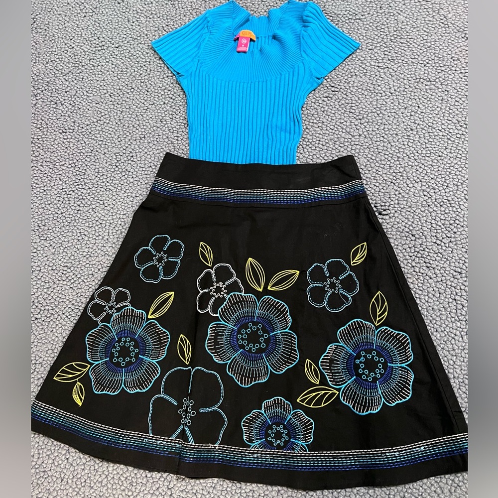Mini skirt and top